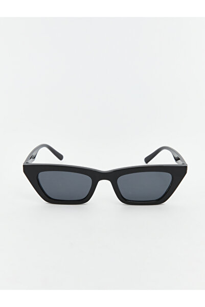 LC Waikiki Ochelari de soare unisex negri cu ramă unghiulară