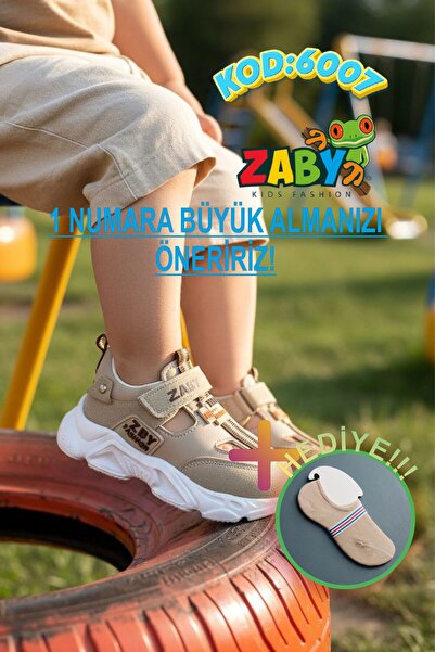 zaby Erkek + kız Çocuk Yazlık Spor Sandalet rahat taban + çorap hediye