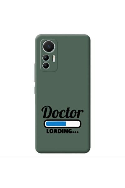 Other Xiaomi Mi 12 Lite Doctor Loading Dark Green Colored Silicone TPU Θήκη