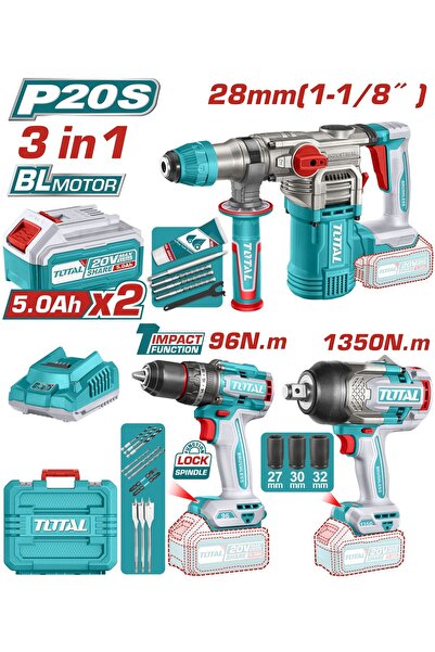 TOTAL AVANTAJ 3 LÜ SET - KIRICI DELİCİ, D.MATKAP, SOMUN SÖKME TOSLI250281E
