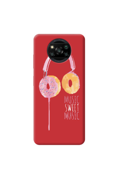 Other Xiaomi Poco X3 /X3 Pro Donut earphone Red Colored Silicone TPU Θήκη