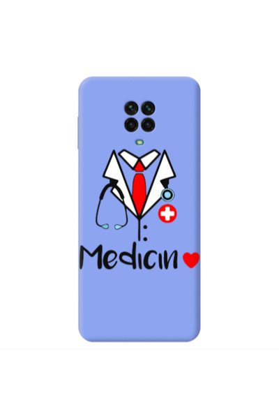 Other Xiaomi Redmi Note 9 Pro Medicin Light Purple Colored Silicone TPU Θήκη