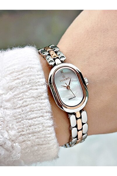 Essence Special Design Silver-Copper Color Steel Cord Women Wrist Watch Es6983Mr