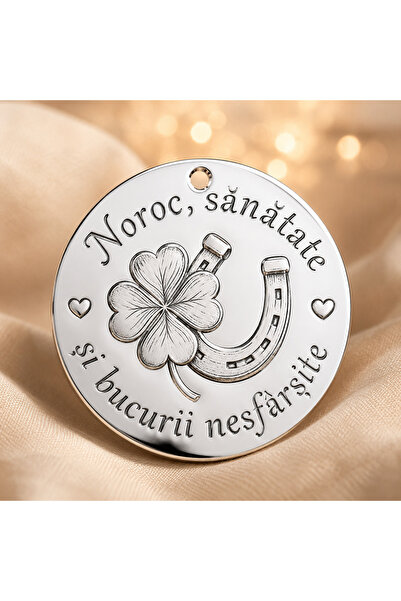 Simoshop Banut Argint 925 Noroc si Protectie pentru Taierea Motului – Trifoi ...