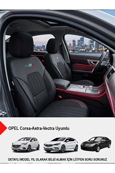 GM-DESIGN Perfetto Series Luxury Linen Car Seat Cover - (Opel Corsa-Astra-Vec...