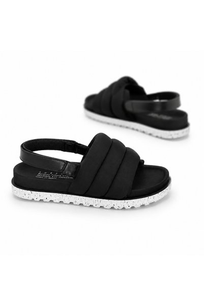 Castle Black Surface Thyra Black Spain Made Premium Women's Sandals (Handcrafted in Spain)