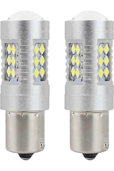 AMIO Λάμπες Αυτοκινήτου BA15S / P21W Canbus LED 12-24V 2 τεμάχια