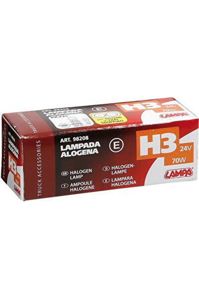 Lampa Λάμπες Αυτοκινήτου H3 Αλογόνου 24V 70W 1 τεμάχιο