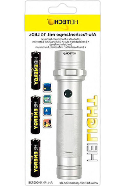 HEGİTECH Heitech Φακός LED Ασημί Κωδικός: 04002728