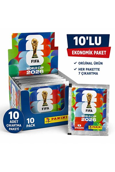 Panini FIFA World Cup 2026 Resmi Sticker Paketi – 10 Paket