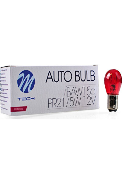 M-TECH Λάμπες Αυτοκινήτου BAW15D / PR21W 12V 5W 10 τεμάχια