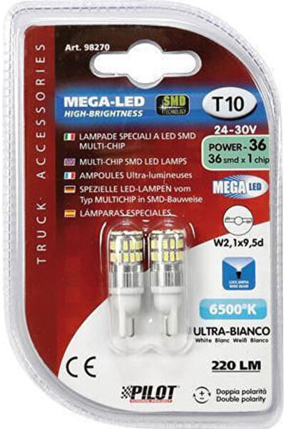 Lampa Λάμπες Αυτοκινήτου & Μοτοσικλέτας Mega-Led Υψηλής Ισχύος 36 T10 LED 650...