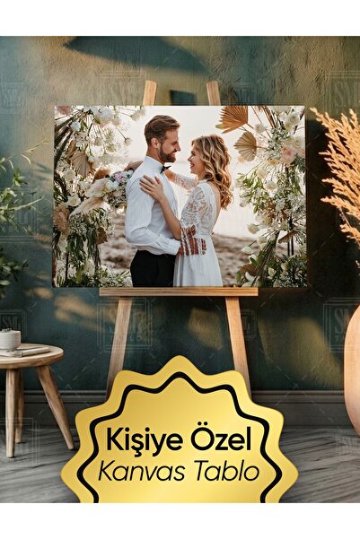 SML TABLO Kişiye Özel Yatay Kanvas Tablo Özel Gün Hediyelik Doğum Günü Hediye...