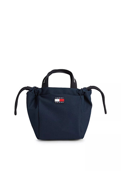 Tommy Hilfiger Women's Detachable Long Strap Navy Blue Shoulder Bag with Flag...
