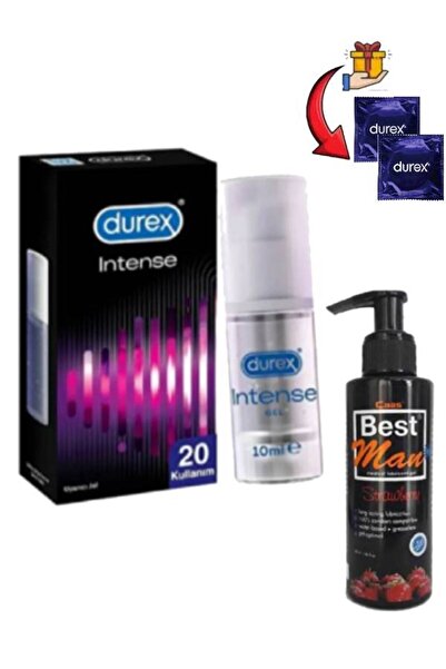 Durex Intense Jel Kadınlara Yoğun Hissiyatı +20 Kullanımlık-150 ml Çilek Arom...