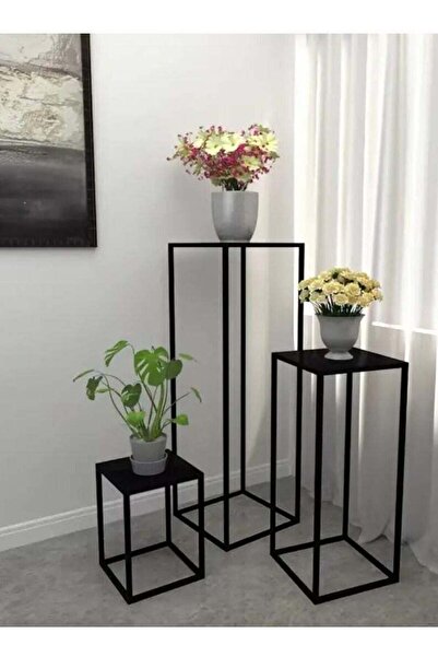 MANAR CORNER Decorative Tabletop Plant Stand Set, 3 Piece Table Top