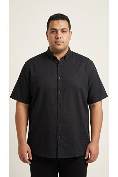 ANNEX Large Size Cotton Short Sleeve Men's Shirt