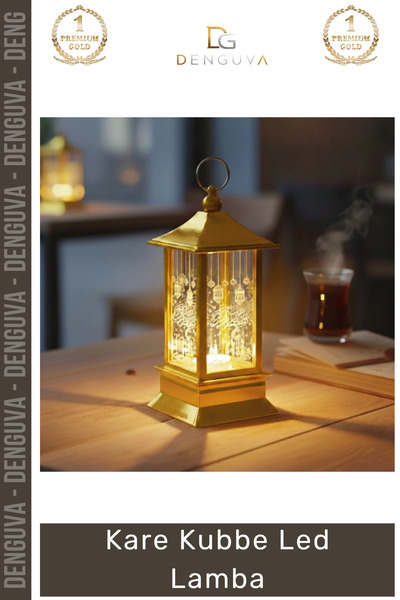 Genel Markalar #LedLamba Gold Ramazan Temalı Dekoratif Masaüstü Pilli Şık Ayd...