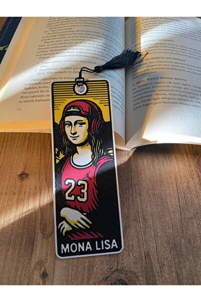 mavideve Mona Lisa Tasarım Kitap Ayracı - Püskül Dahildir