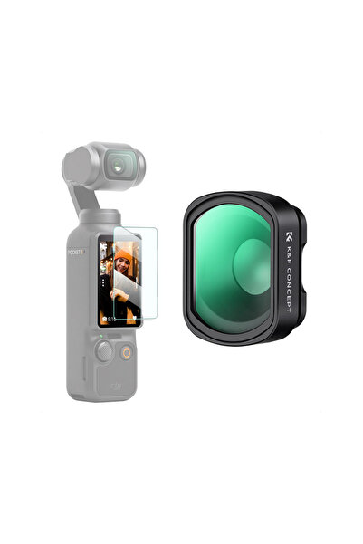 K&F CONCEPT Osmo Pocket 4 için Makro Lens (10X) - Ekran Koruyucu Hediyeli