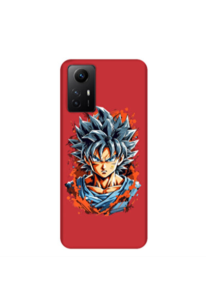 Other Xiaomi Redmi Note 12s Anime Goku Red Colored Silicone TPU Θήκη