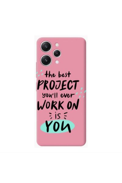Other Xiaomi Redmi 12 The Best Project Pink Colored Silicone TPU Θήκη
