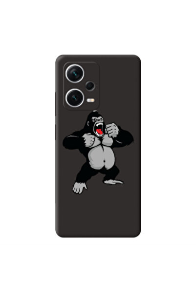 Other Xiaomi Poco X5 Angry Gorilla2 Black Colored Silicone TPU Θήκη
