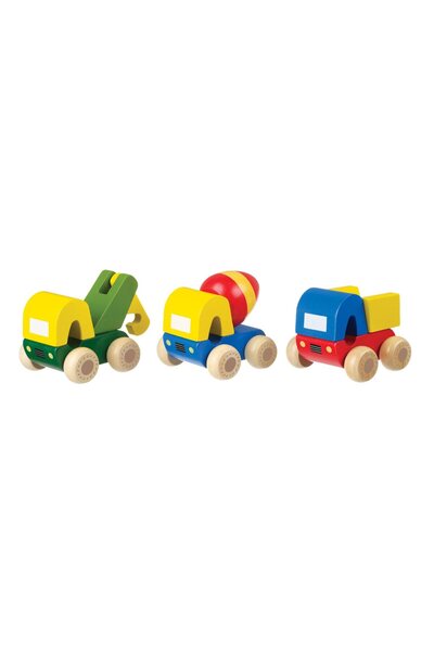 Orange Tree Toys Σετ 3 μικρών οχημάτων κατασκευών (FSC) ® )
