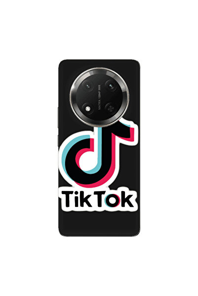 Other Honor Magic 7 Lite Tik Tok Black Colored Silicone TPU Θήκη