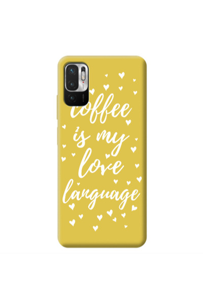 Other Xiaomi Redmi Note 10 Pro 5G Coffe is my love language Yellow Colored Si...