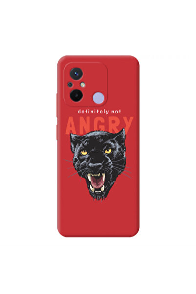 Other Xiaomi Redmi 12C Pointed teeth Red Colored Silicone TPU Θήκη