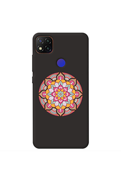 Other Xiaomi Redmi 9c Mandala D103 Black Colored Silicone TPU Θήκη