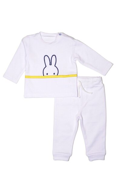 Miffy Σετ φόρμας δύο τεμαχίων, 6 μηνών, 68 εκ., Σχέδιο 60, Λευκό