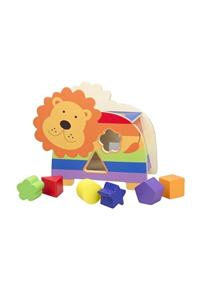Orange Tree Toys Παιχνίδια ζώων για ταξινόμηση σχημάτων λιονταριού