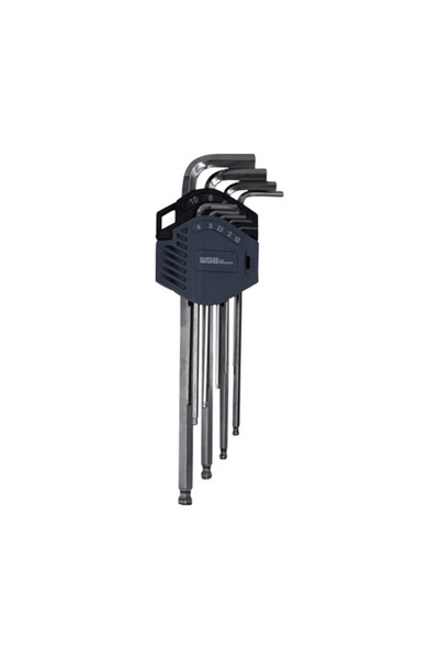 OEM Set chei hexagonale WGB cu cap sferic 1,5-10 mm, 9 piese