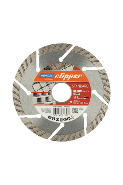 OEM Диамантен диск за бетон Norton Clipper Ø115x22,23мм