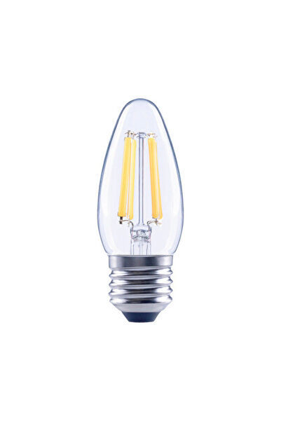 OEM Bec LED variabil Flair E27 5,5W 806 lumeni, glob clar lumânare, lumină caldă