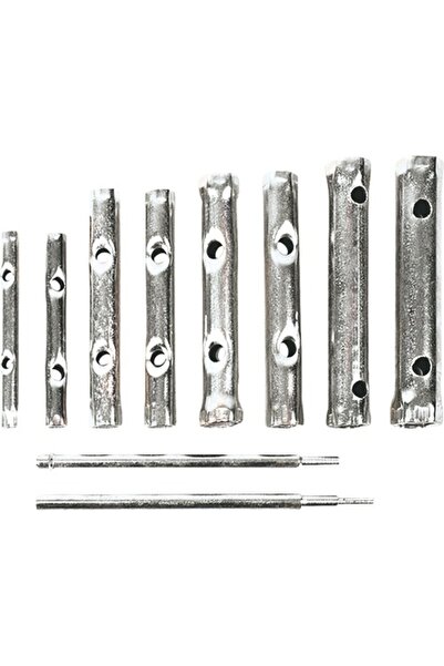 OEM Set chei tubulare duble TopTools 6-22 mm, lungi, 6 canturi, 10 piese