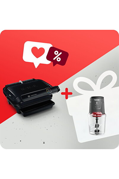 TEFAL Pachet PROMO Gratar electric OptiGrill Elite GC750830 și Tocator Easy P...