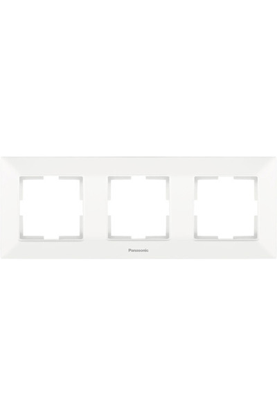OEM Ramă aparataje Panasonic Arkedia Slim 3 posturi, montaj orizontal, alb
