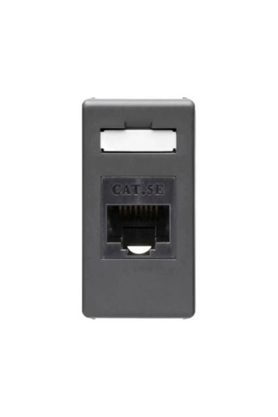 OEM Priză date RJ45 simplă Gewiss System CAT5e, 1 modul, negru