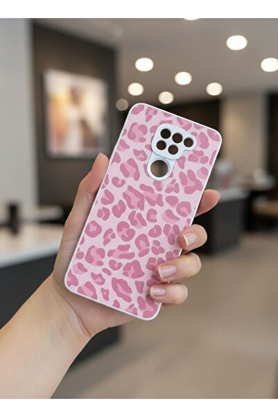 TECNOTREND Redmi Note 9 / Redmi 10X 4G Uyumlu Leopar Desenli Sert Silikon Kılıf