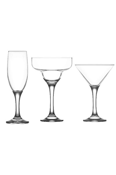 Altijara Misket Glass Champagne Glasses Set of 6 190 ml Misket Glass Cocktail...