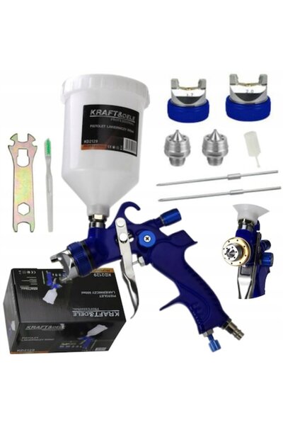 Kraft&dele Pistol de vopsit pneumatic 1.4mm, cupă 600ml (KD2129)