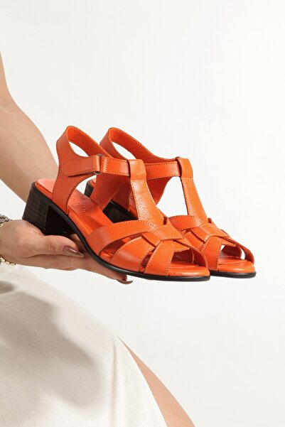 Diego Carlotti Genuine leather women's daily heeled sandals dd0237