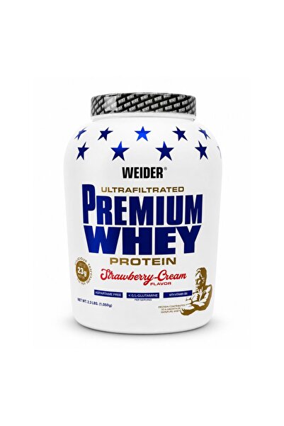 Weider Premium Whey Protein Strawberry Cream 2.3kg, 76 Servings – High Protei...