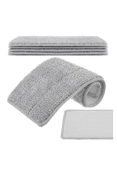 Ruhhy Set de 5 rezerve pentru mop plat, microfibră super absorbantă, prindere...