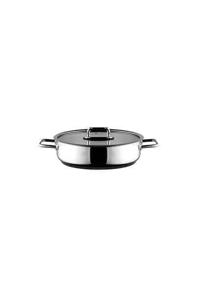 incidesign Ar Yildiz Colombus Steel Flat Pan 5*24 cm (Made of 18Cr/10Ni Steel)