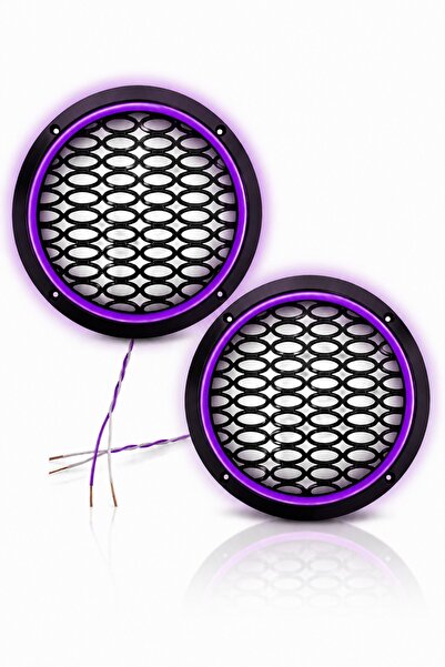 Poke 16 CM MOR NEON LEDLİ HOPARLÖR KAPAĞI 1 TAKIM ( 2 ADET )