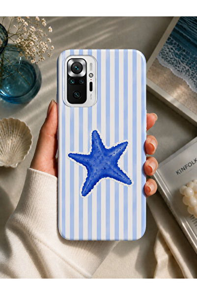 OVADA Redmi Note 10 Pro Uyumlu Deniz Yıldızı Desenli Telefon Kılıfı